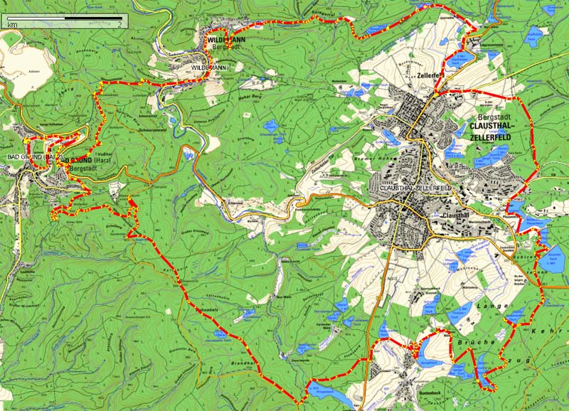 Mountainbike Tour Clausthaler Teiche, Harz