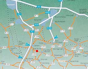 Anfahrtskarte Bad Grund, Harz grob